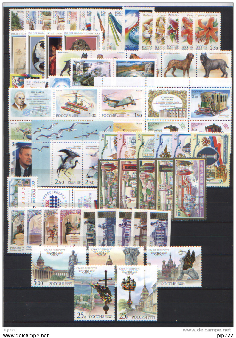 Russia 2002 Annata Quasi Completa / Almost Complete Year Set **/MNH VF - Années Complètes