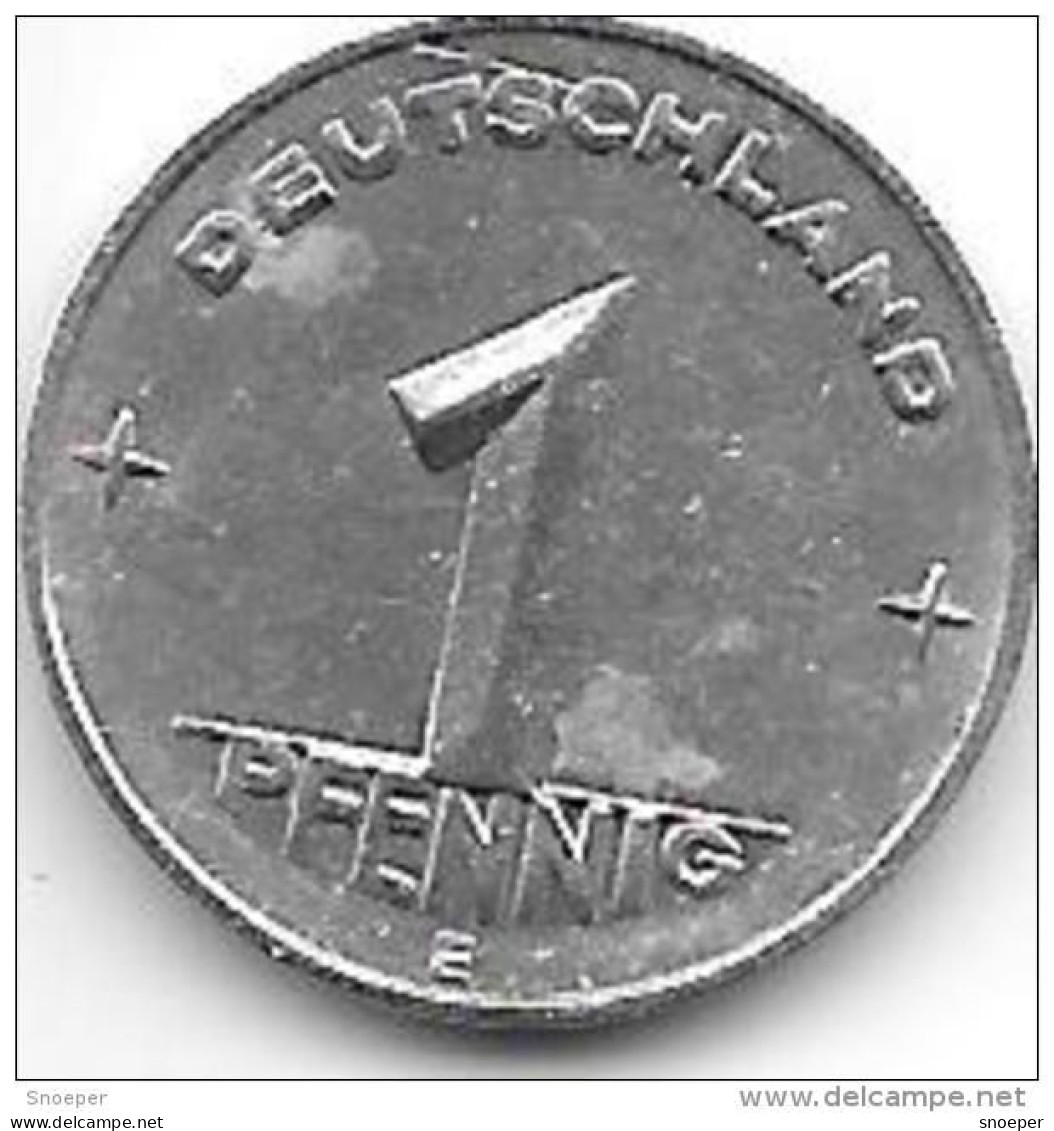 *DDR1 Pfennig 1953  E  Km  5  Xf - 1 Pfennig
