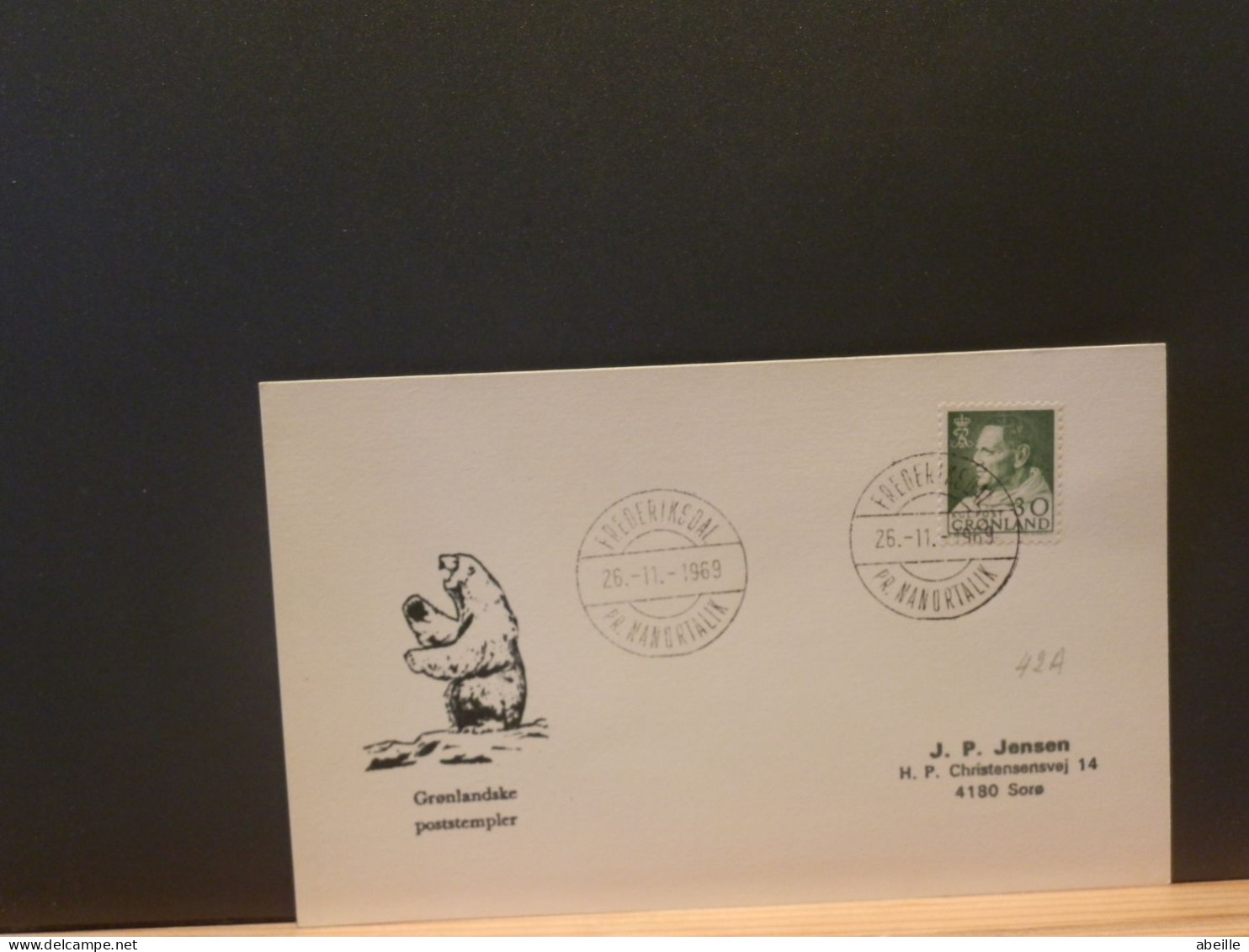 FDC GROENL.45/  LETTRE   GROENLAND  1969 - Briefe U. Dokumente