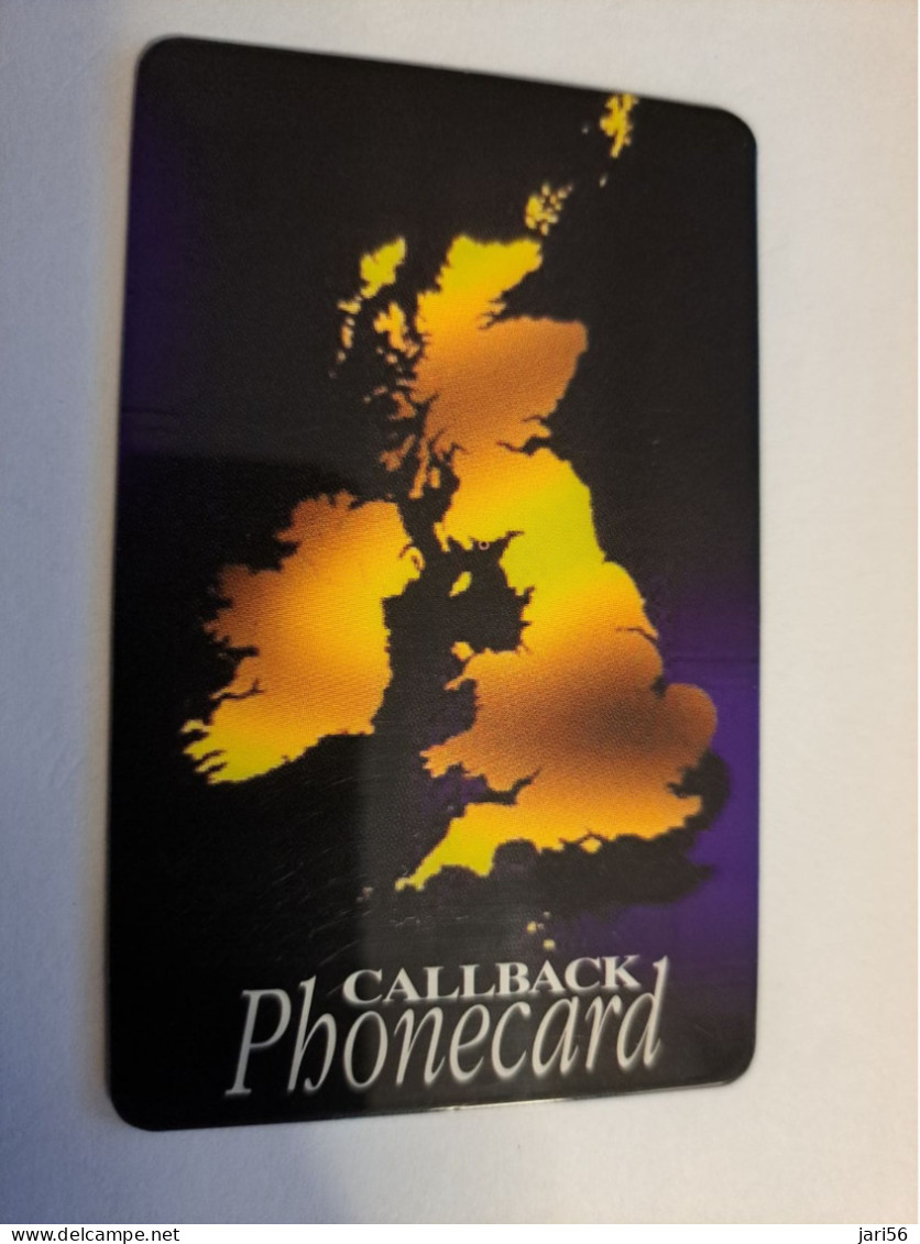 GREAT BRITAIN / CALBACK  PHONECARD  GREAT BRITAIN MAP    /   /    PREPAID CARD/ MINT  **15989** - Collections