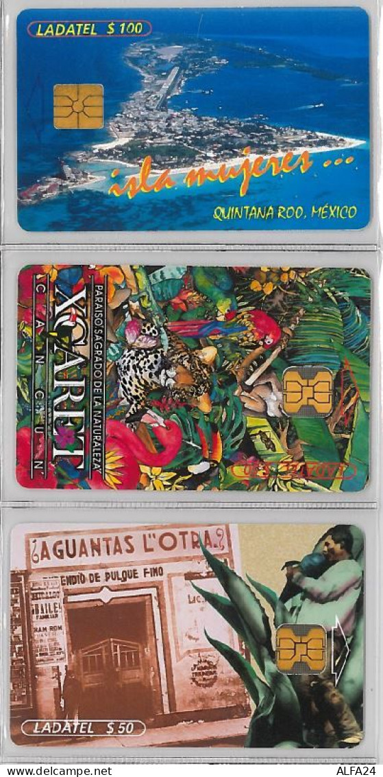 LOT 3 PHONE CARD - MESSICO (H.20.1 - Mexique