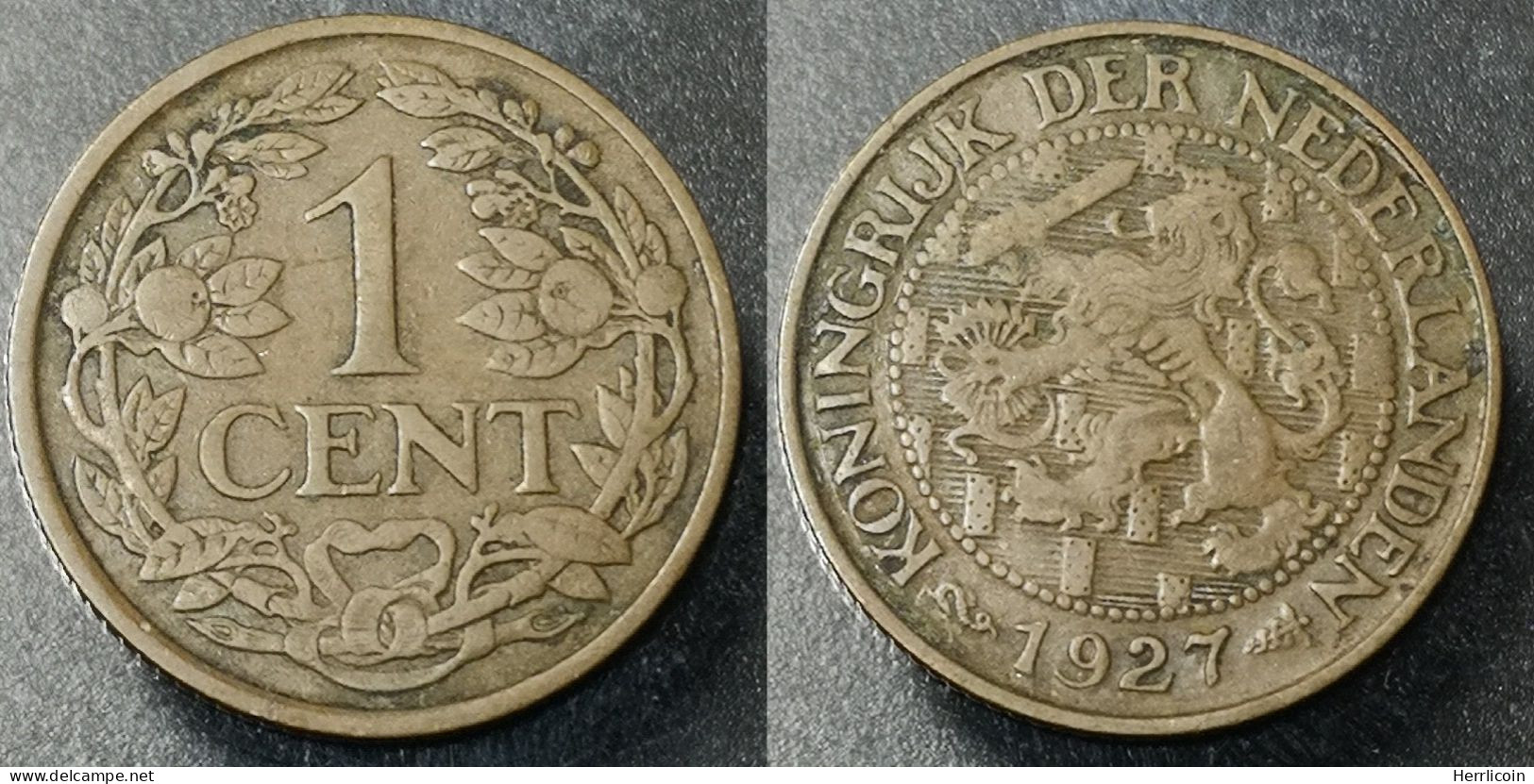 Monnaie Pays-Bas - 1927 - 1 Cent Wilhelmine - 1 Cent