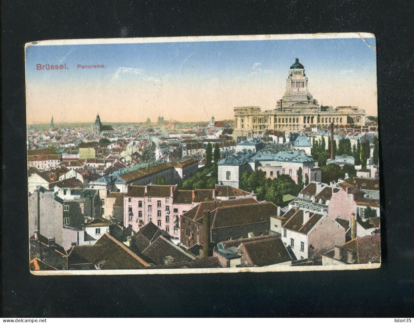 "BELGIEN" Fruehe Color-AK (Litho) "BRUESSEL, Panorama" (4591) - Mehransichten, Panoramakarten