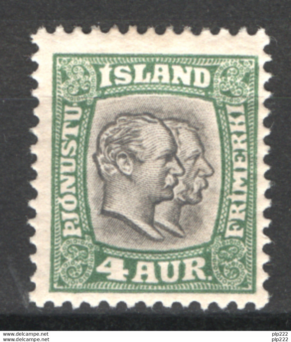 Islanda 1907 Servizio Unif.S25 */MH VF/F - Dienstmarken