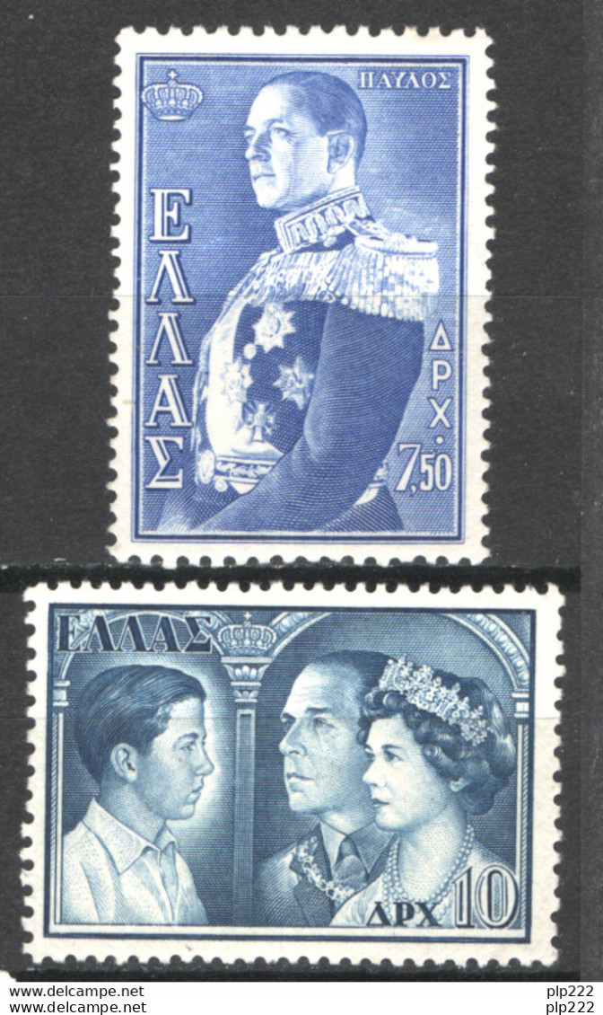 Grecia 1956 Unif.635/36 **/MNH VF/F - Unused Stamps