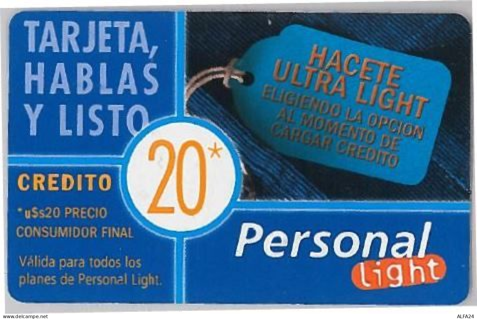 PREPAID PHONE CARD ARGENTINA (U.42.8 - Argentinië