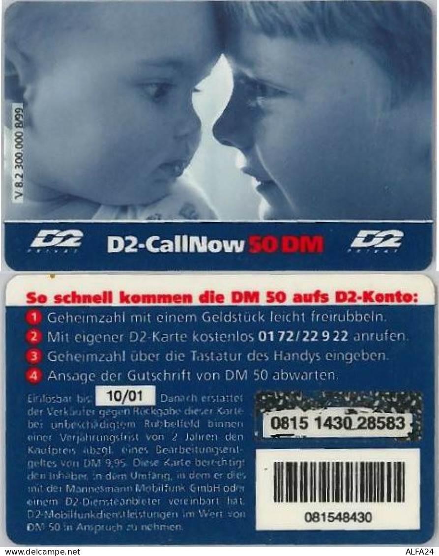 PREPAID PHONE CARD GERMANIA 10/01 50 DM (A36.3 - [2] Prepaid