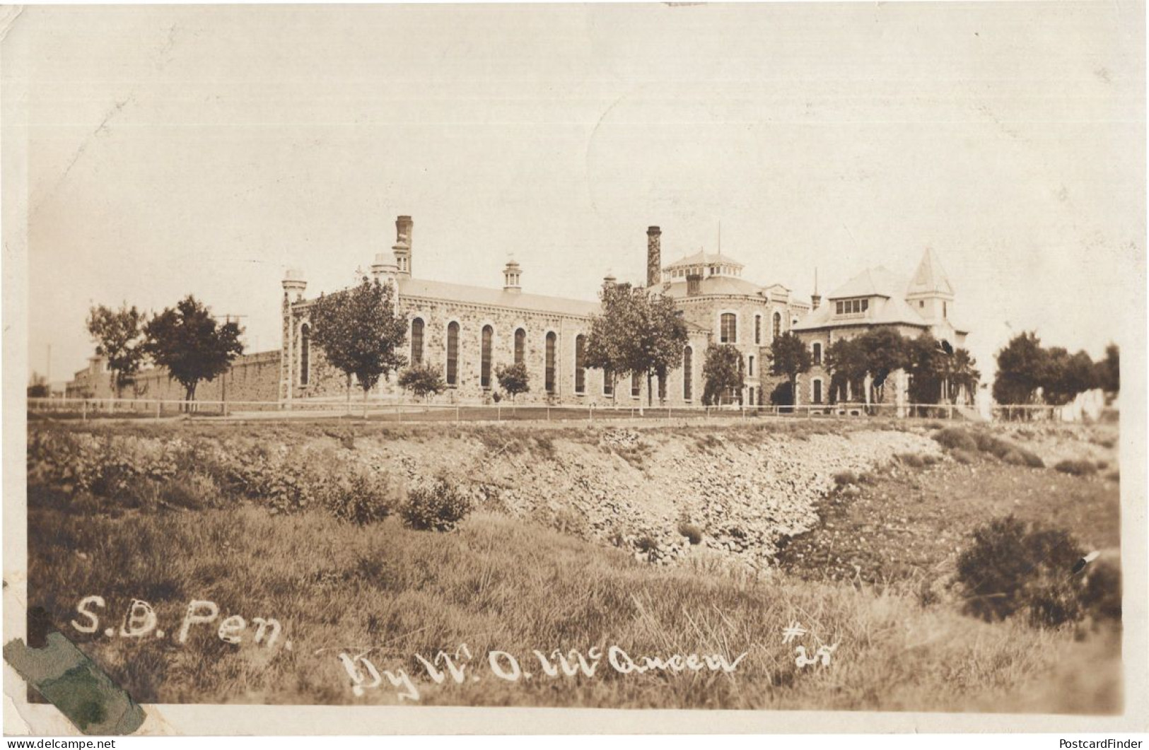 Sioux Falls SD South Dakota Penitentiary Prison USA Real Photo Postcard - Sioux Falls