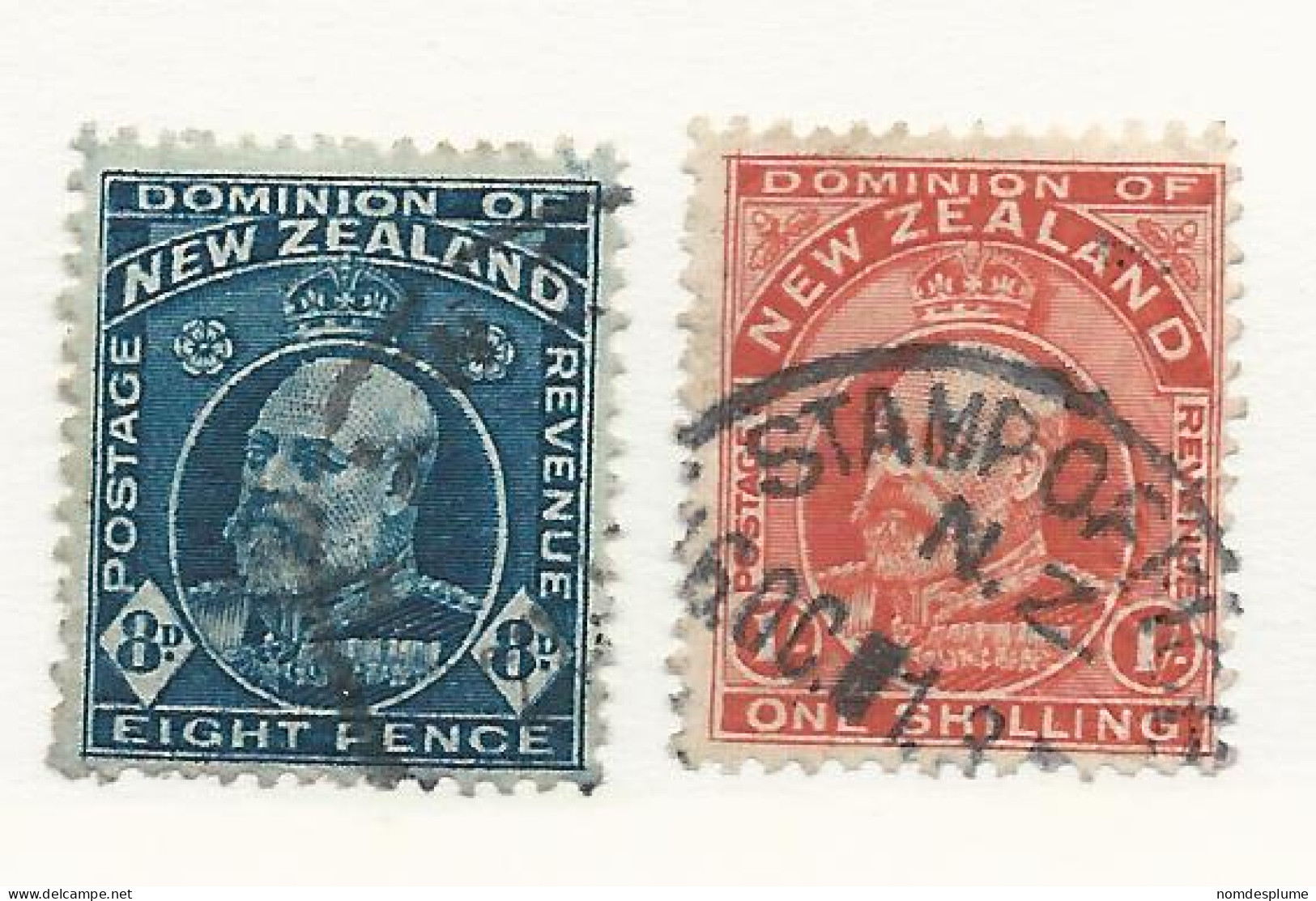 25951) New Zealand 1909 - Used Stamps