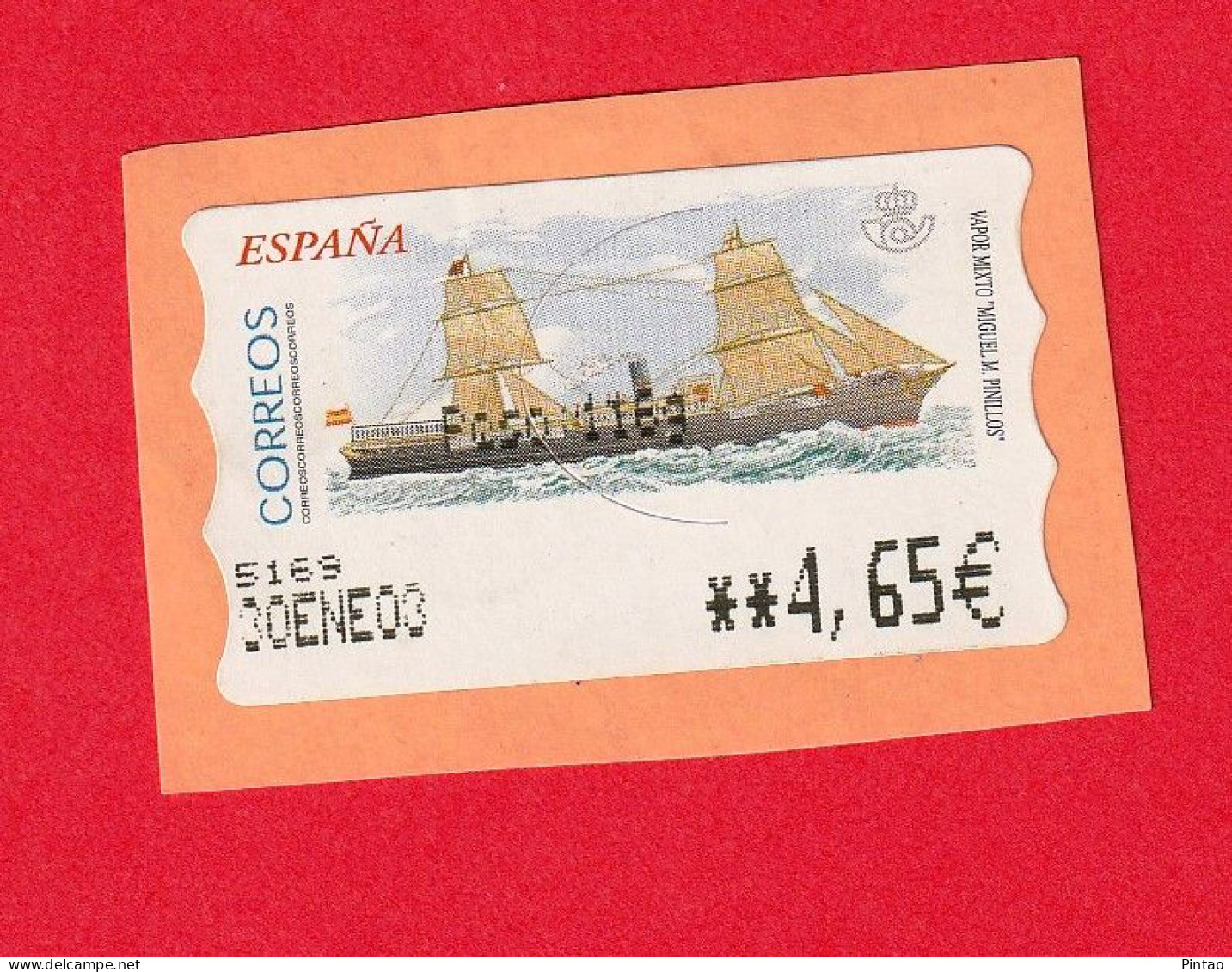 SPE0105- Espanha 2003_ 4,65€ - USD - Timbres De Distributeurs [ATM]