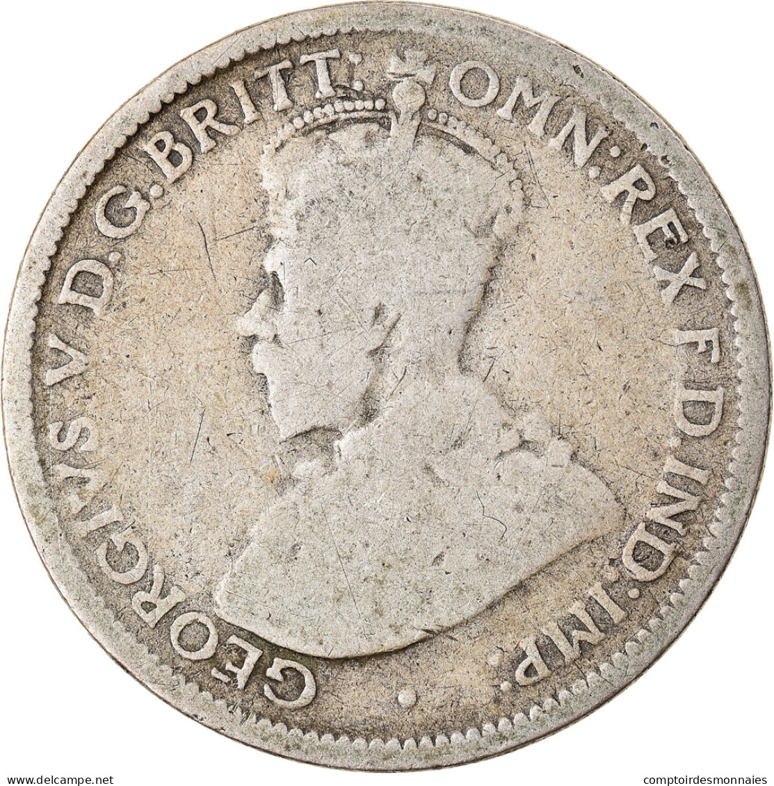 Monnaie, Grande-Bretagne, George V, 6 Pence, 1925, TB, Argent, KM:815a.1 - H. 6 Pence