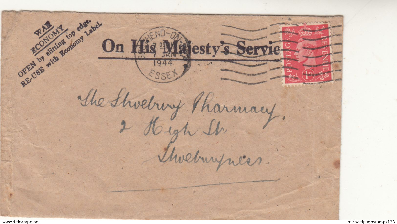 G.B. / Wartime Rationing / Official Mail / Essex / Sugar / Honey - Unclassified