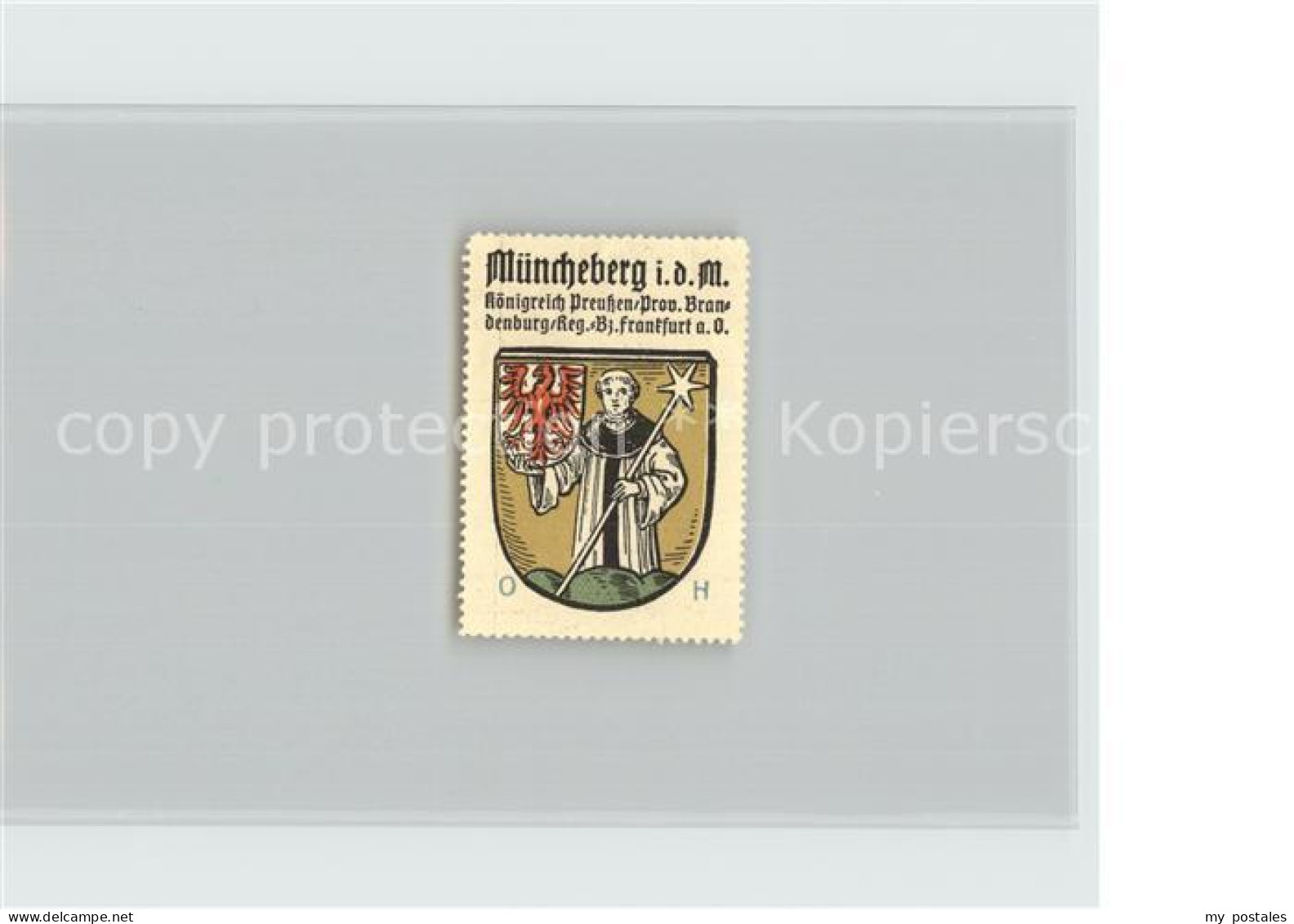 42381390 Muencheberg Koenigreich Preussen Bezirk Frankfurt Oder Wappen Muenchebe - Muencheberg