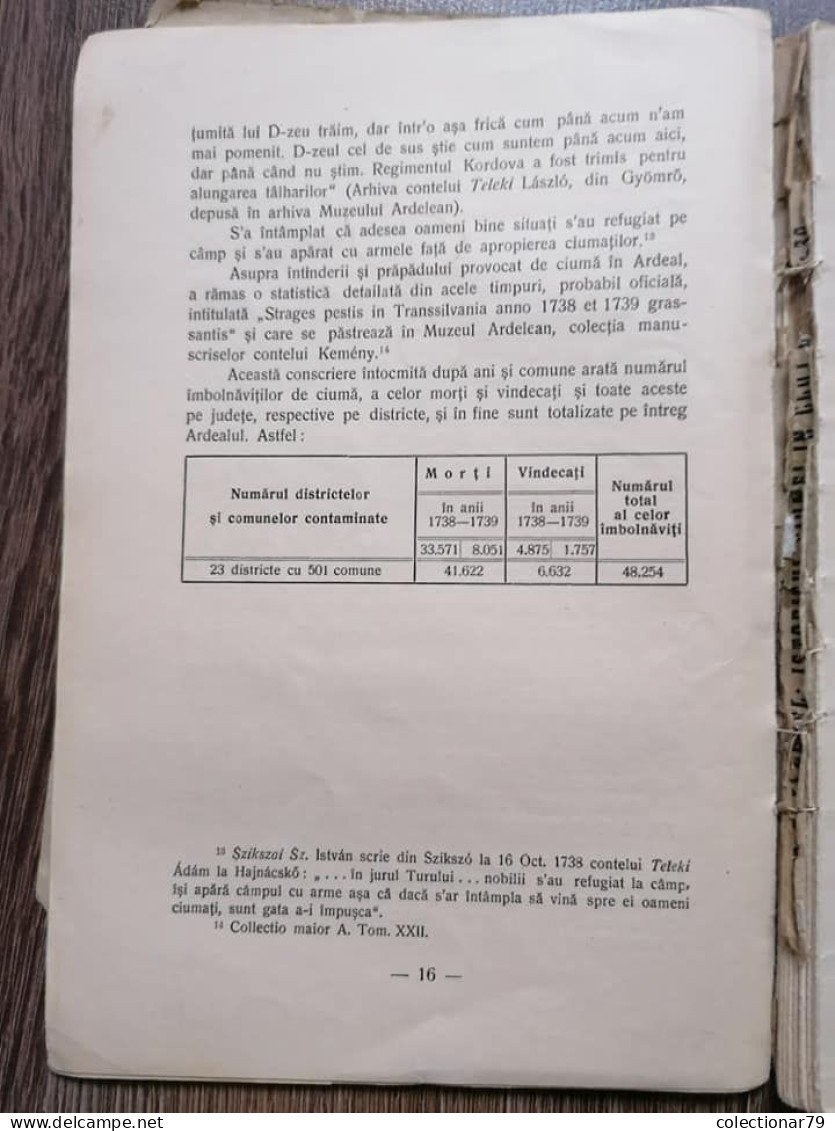 Romania Dr. Alexandru Lenghel Istoricul ciumei in Cluj la 1738/39