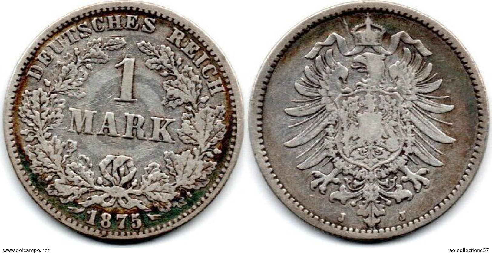 MA 29331 / Allemagne - Deutschland - Germany 1 Mark 1875 J TB+ - 1 Mark