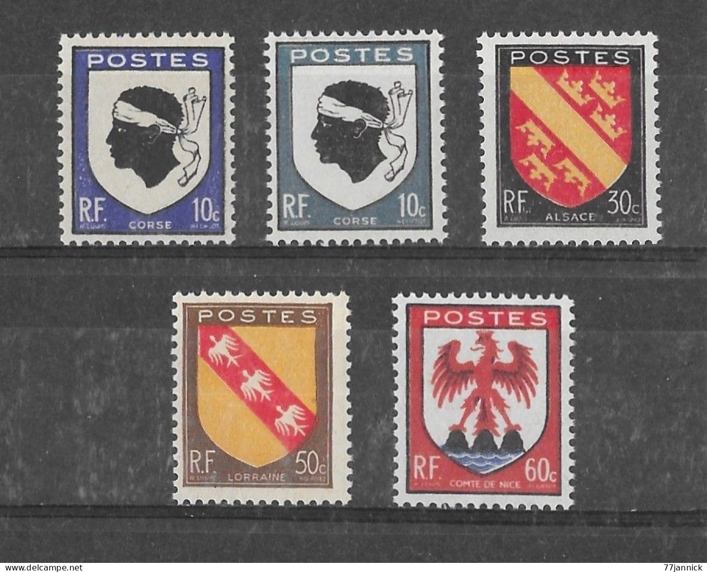 SERIE N° 755/758 Et N° 755a NEUF** - 1941-66 Armoiries Et Blasons