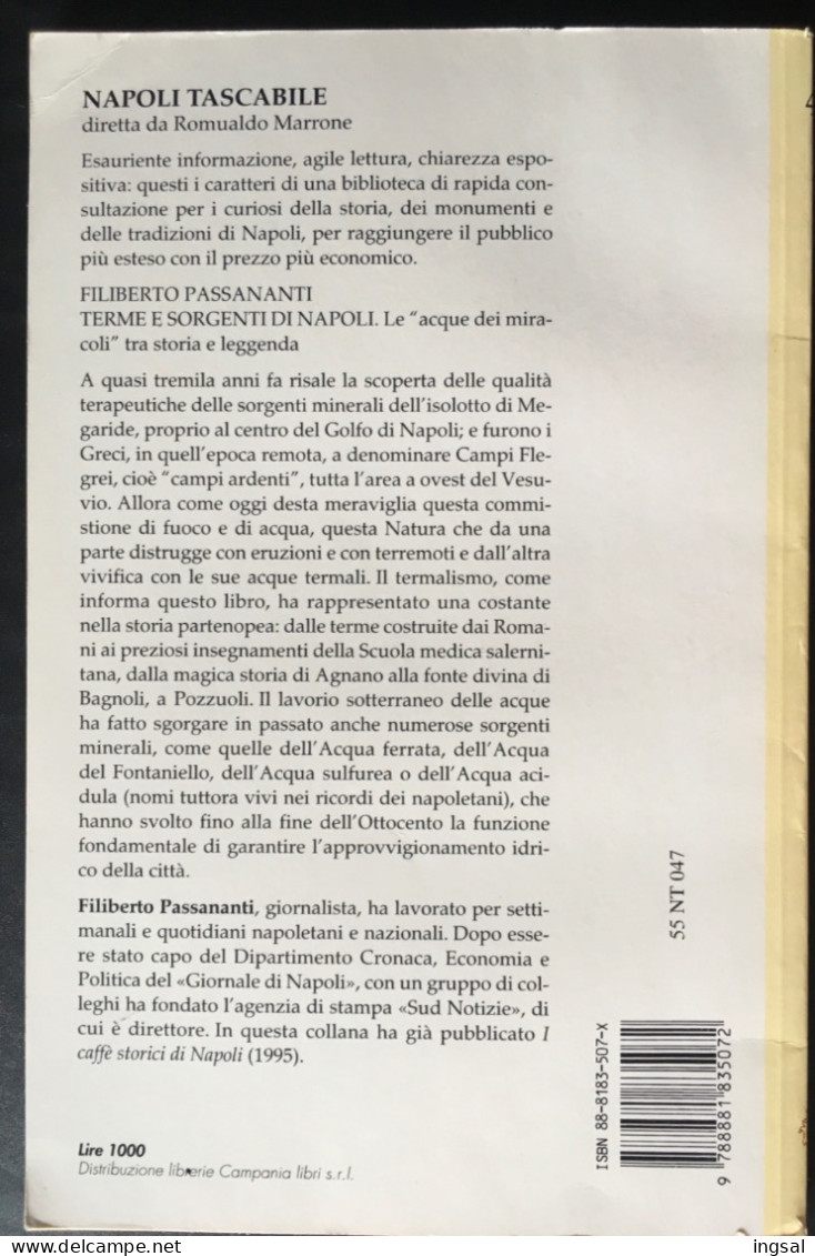 NAPOLI Tascabile….” Terme E Sorgenti Di Napoli ”  Nr. 47…Editore….NEWTON.....Edizione 1996 - Bibliographien