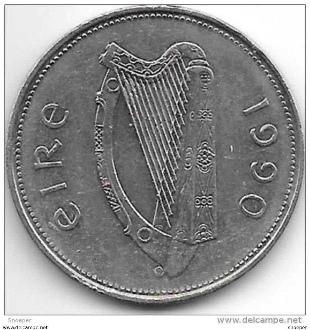 Ireland  1 Pound   1990   Km 27 Xf+ - Irland