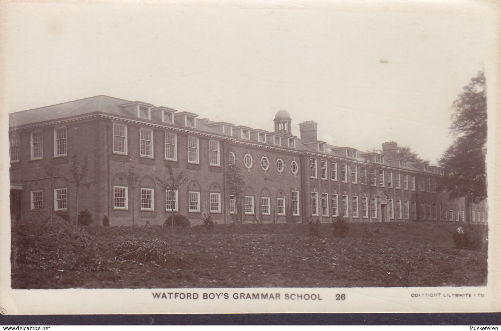 United Kingdom PPC Watford Boy's Grammar School Halifax By Lilywhite Dunkirk Mills, Halifax Echte Real Photo (2 Scans) - Hertfordshire