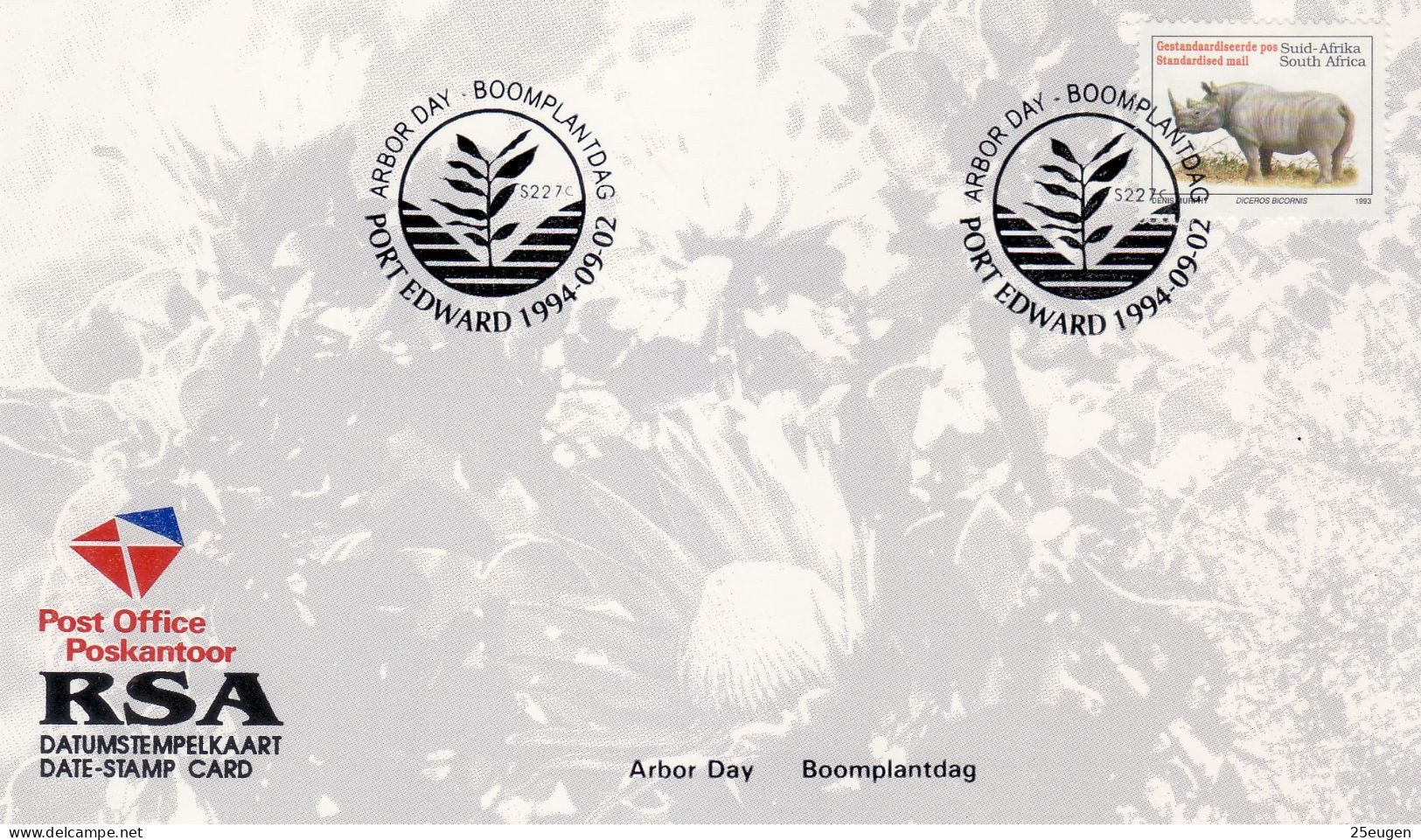 SOUTH AFRICA 1994 ARBOR DAY COMMEMORATIVE CARD - Briefe U. Dokumente