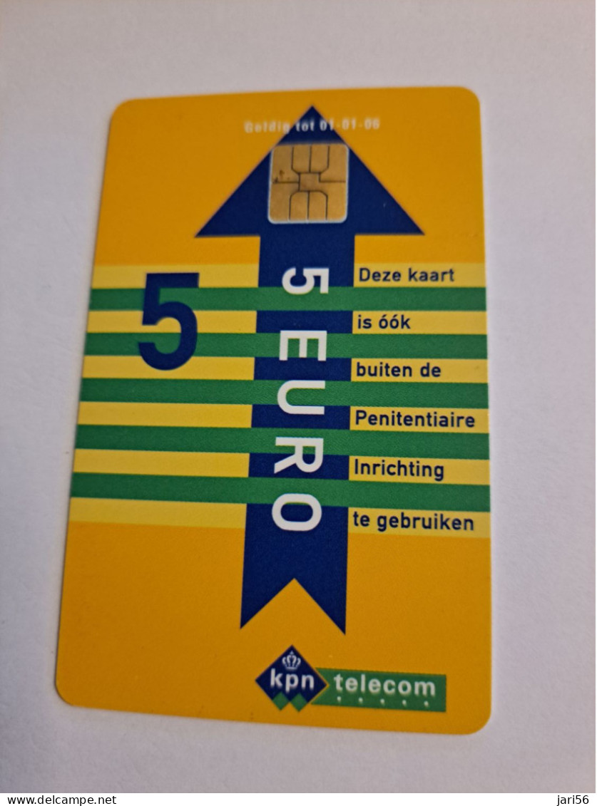 NETHERLANDS   € 5,-  ,-  / USED  / DATE  01-01/06  JUSTITIE/PRISON CARD  CHIP CARD/ USED   ** 16020** - GSM-Kaarten, Bijvulling & Vooraf Betaalde