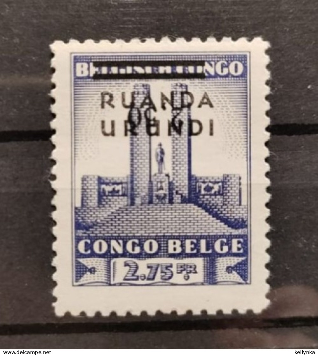 Ruanda Urundi - 125-Cu - Variété - Surcharge Renversée - 1942 - MNH - Ungebraucht