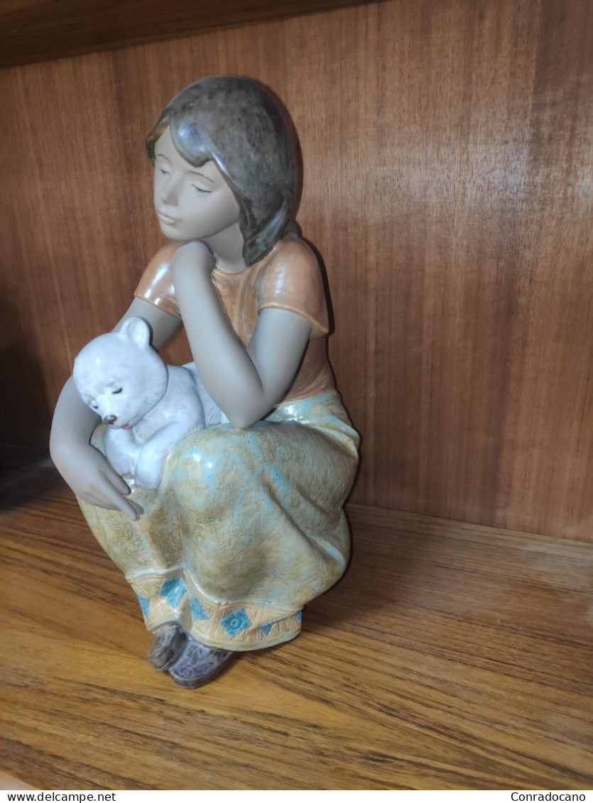 01012380 OSITO AL REGAZO. FIGURA PORCELANA LLADRÓ DESCATALOGADA. - Lladro (ESP)