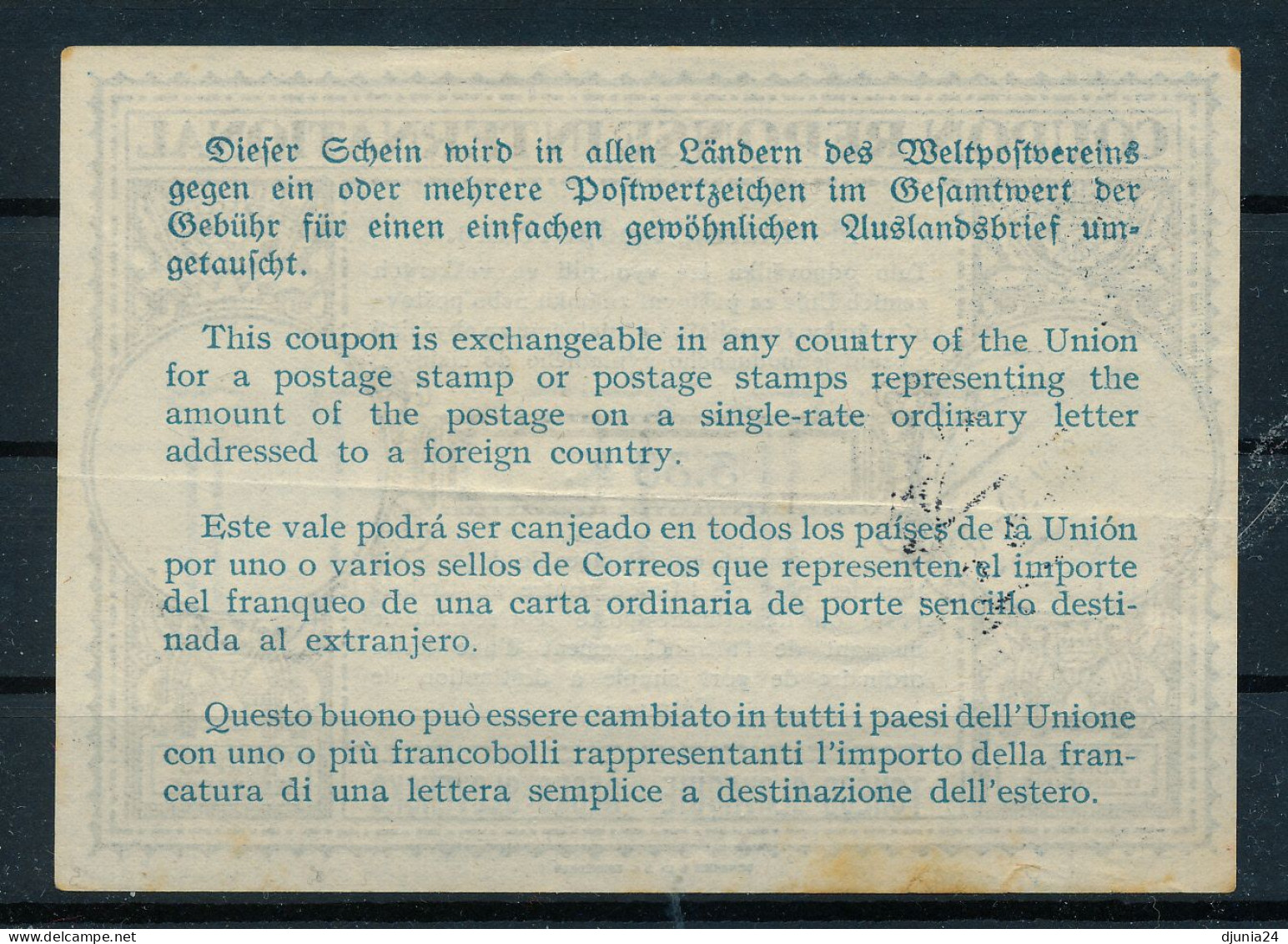 BF0064 / Tchéco-Slovaquie  -   19.IV.1939  ,  3.33 K.   ,  Type Lo12  -  Reply Coupon Reponse - Sin Clasificación
