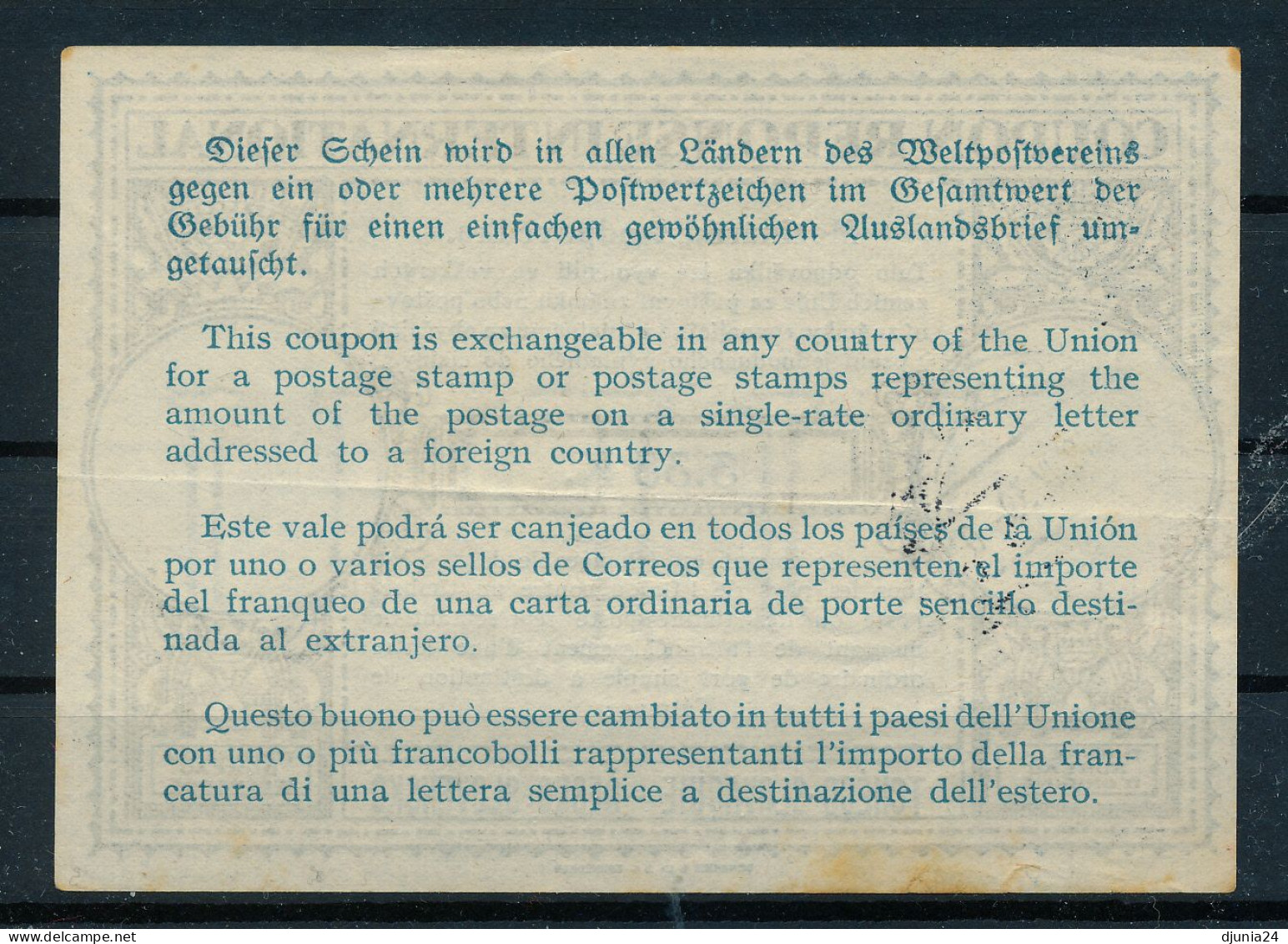 BF0064 / Tchéco-Slovaquie  -   19.IV.1939  ,  3.33 K.   ,  Type Lo12  -  Reply Coupon Reponse - Non Classés