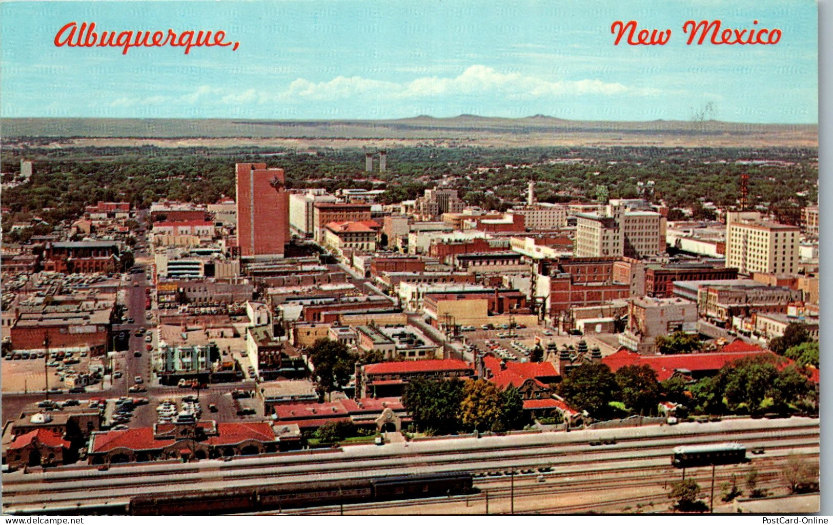 48172 - USA - Albuquerque , Looking West From The Santa Fe Train Station , New Mexico - Nicht Gelaufen  - Albuquerque