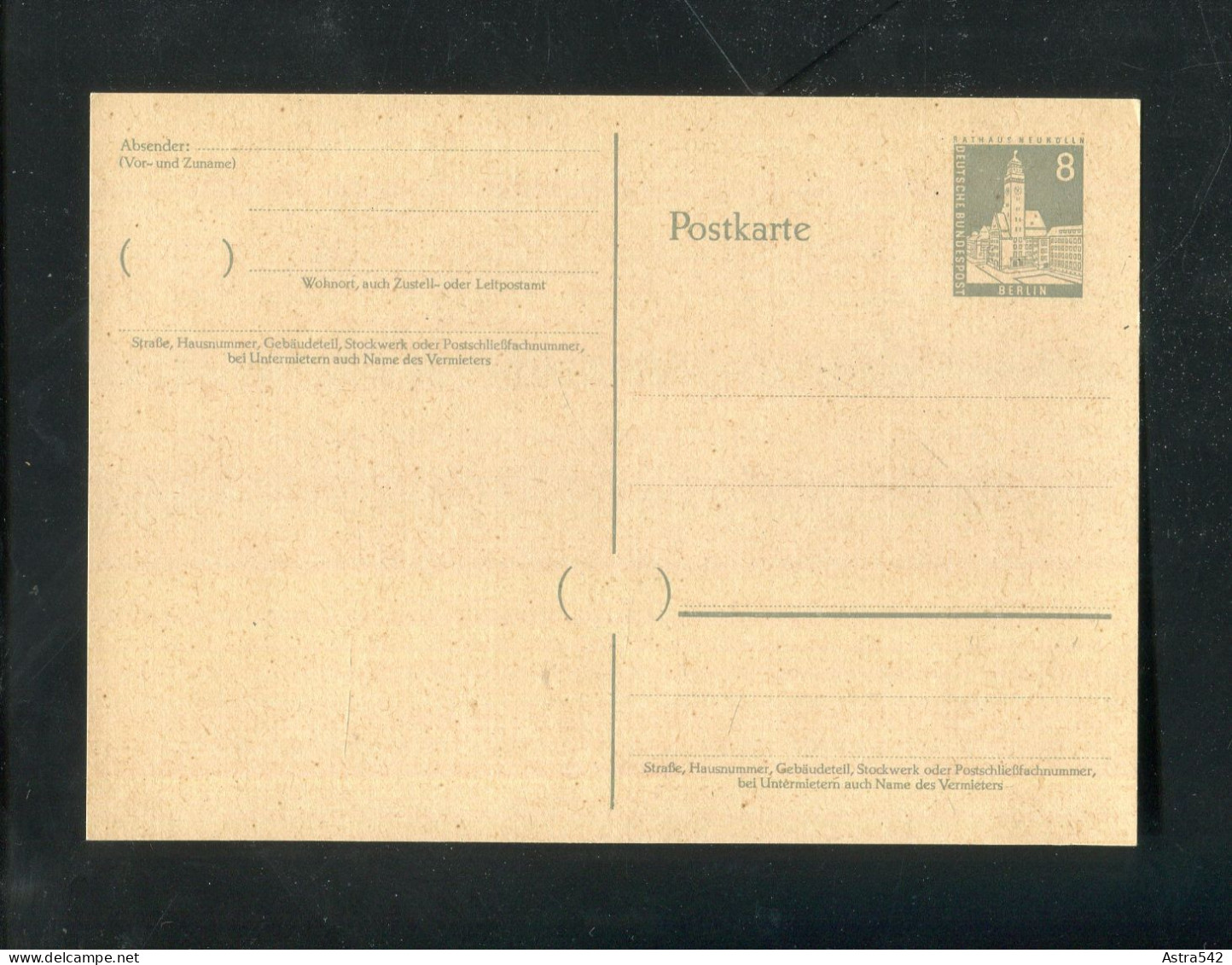 "BERLIN" 1957/1958, Postkarte Mi. P 35I ** (4714) - Postales - Nuevos