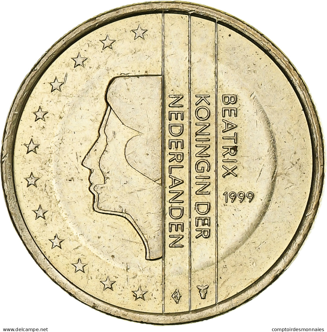 Pays-Bas, Beatrix, Euro, 1999, Utrecht, Error Monometallic, SUP, Maillechort - Errores Y Curiosidades