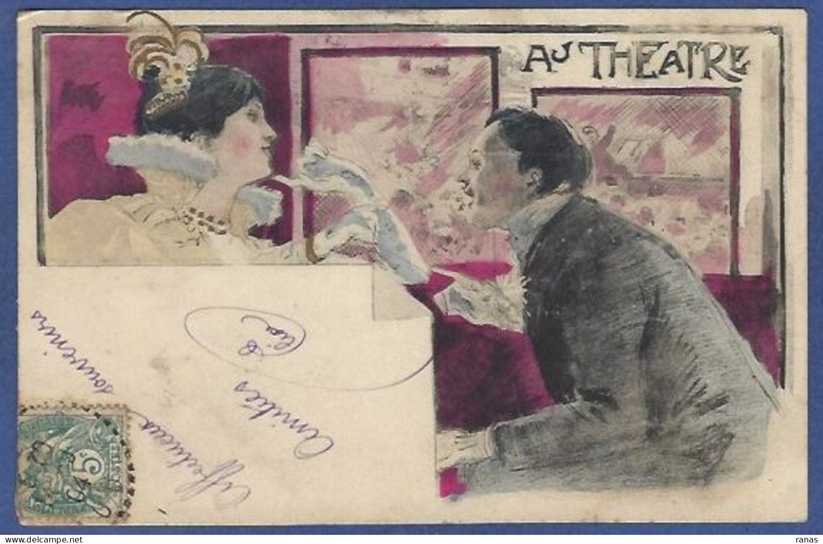 CPA CONRAD Georges Art Nouveau Femme Girl Women Circulé érotisme - Conrad