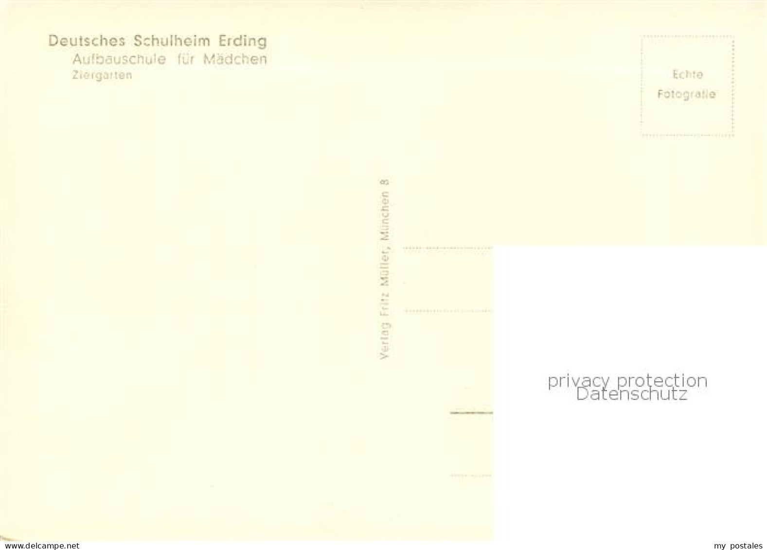 73832191 Erding Deutsches Schulheim Erding Aufbauschule Fuer Maedchen Erding - Erding