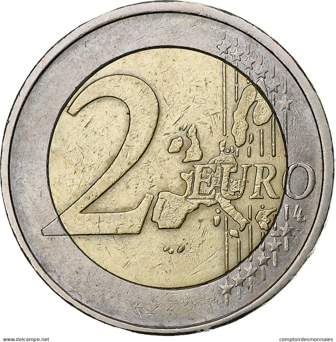 République Fédérale Allemande, 2 Euro, 2002, Hambourg, Error Die Break, TTB - Errores Y Curiosidades