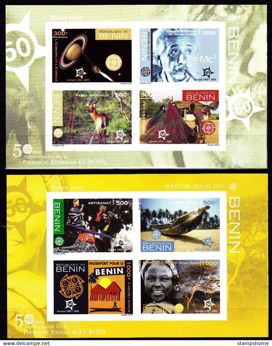 Europa Cept - 2005 - Benin - 2.Mini S/Sheet - (imp.) ** MNH - 2005