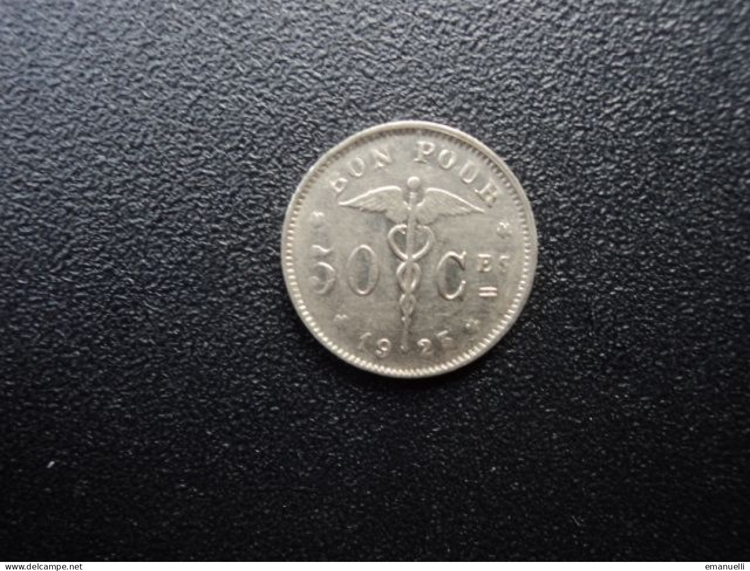 BELGIQUE : 50 CENTIMES  1923    KM 87     SUP - 50 Cent