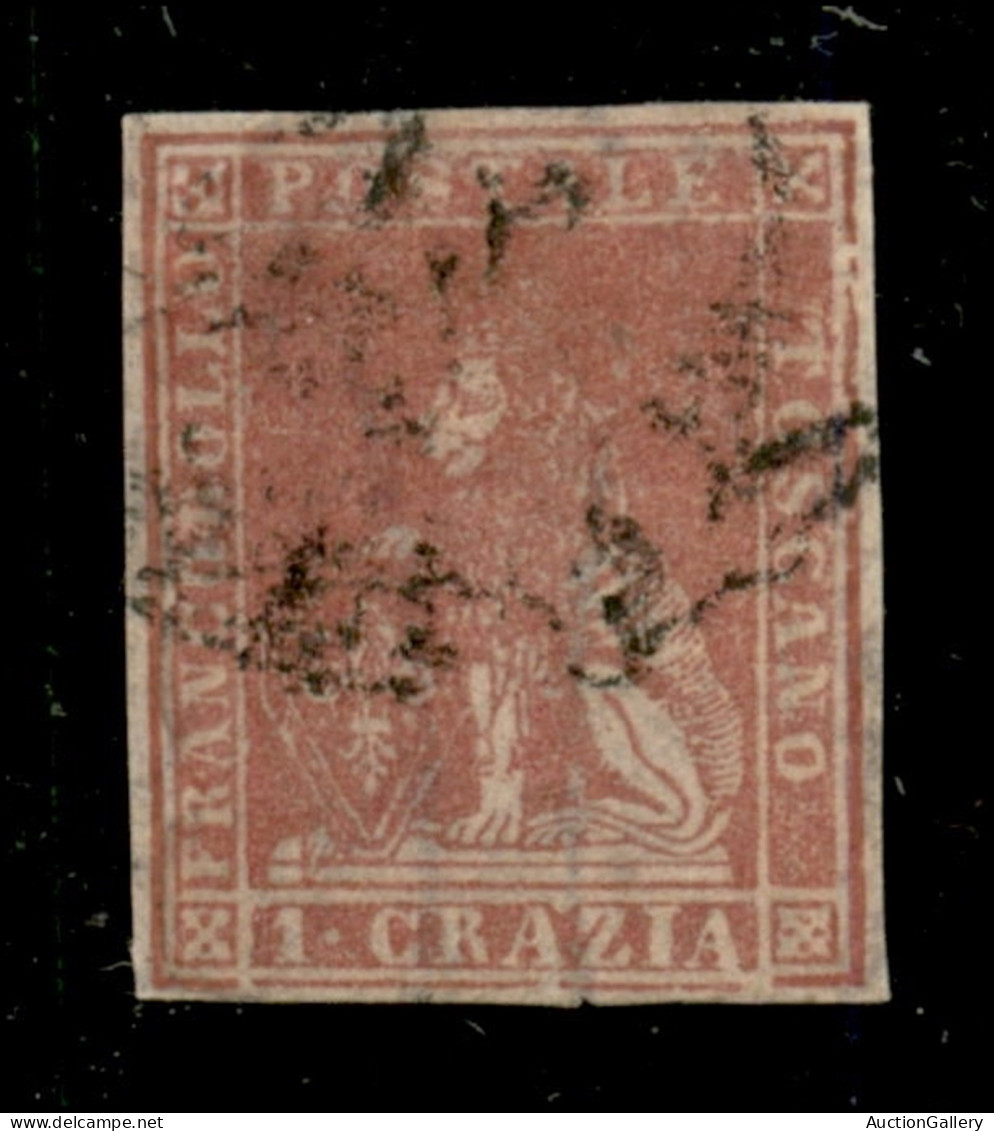 Antichi Stati Italiani - Toscana - 1857 - 1 Crazia (12) Con Margini Completi - Usato - Other & Unclassified