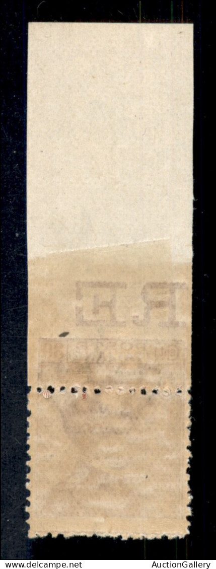 Regno - Vittorio Emanuele III - 1922 - Michetti 30 Cent Con Dentellatura Superiore Fortemente Spostata In Basso E Bordo  - Autres & Non Classés