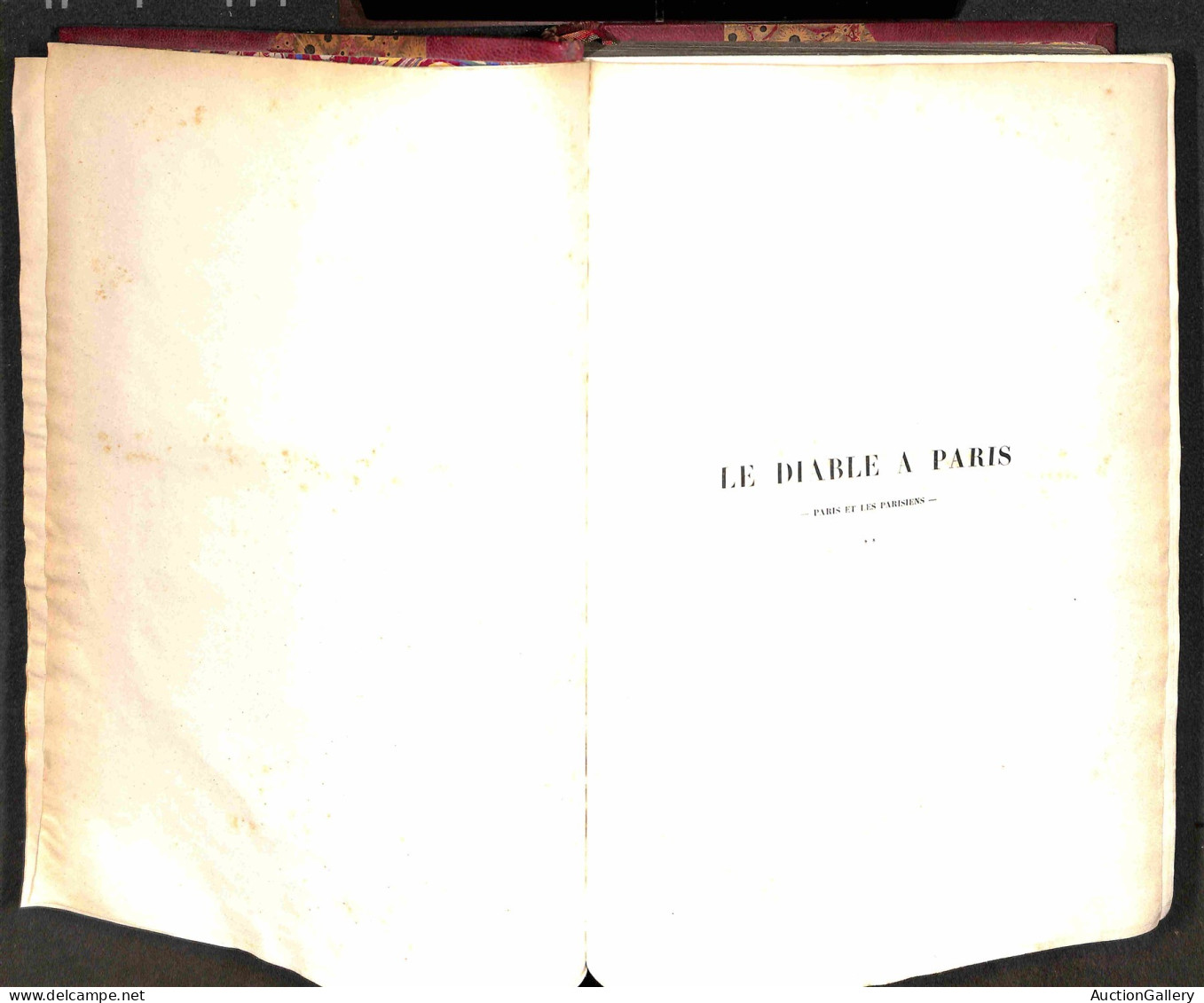 Europa - Francia - Le Diable a Paris - 1845/1846 - Tome I + Tome II - i due volumi completi rilegati all'epoca - in otti