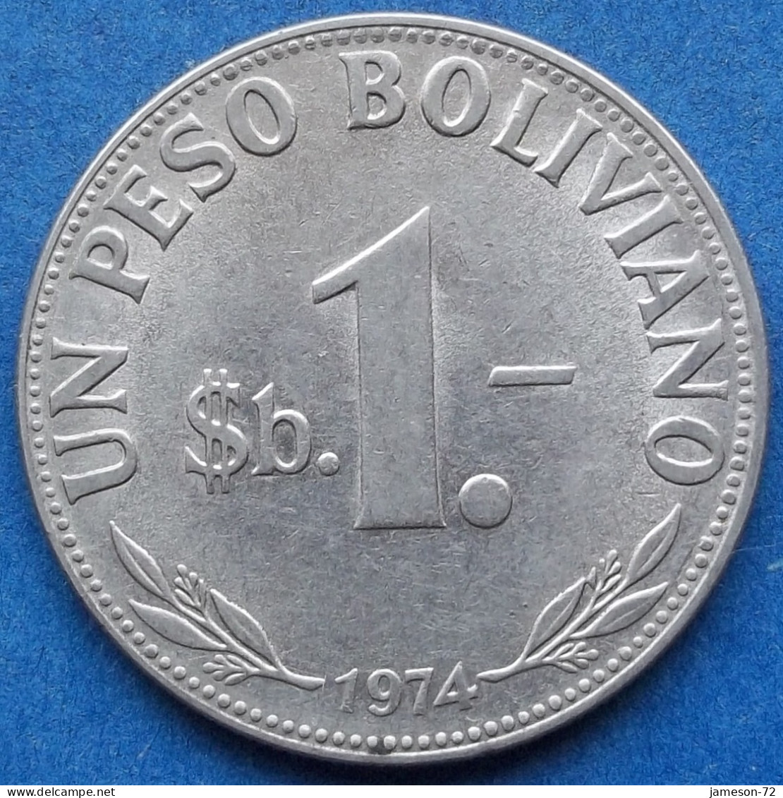 BOLIVIA - 1 Peso 1974 KM# 192 Monetary Reform (1965-1979) - Edelweiss Coins - Bolivië