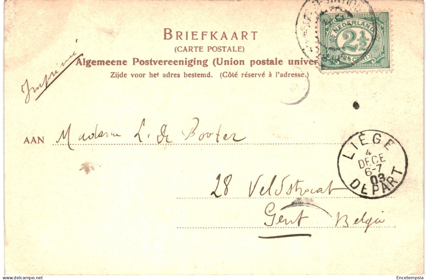 CPA  Carte Postale Pays Bas Vught Bij 's Bosch Huize Reeburg 1903  VM75433 - Vught