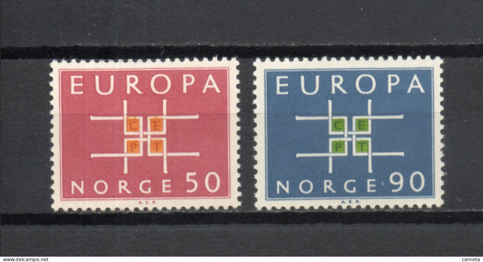 NORVEGE   N° 460 + 461   NEUFS SANS CHARNIERE   COTE  3.75€     EUROPA - Unused Stamps