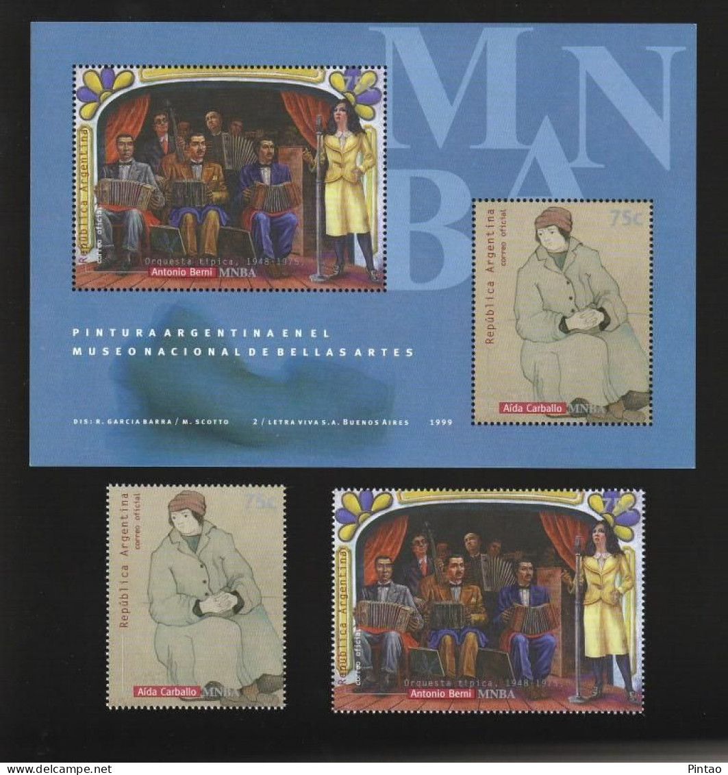 WW14216bs- ARGENTINA 1999- MNH (ARTE - PINTURA) - Blocks & Kleinbögen