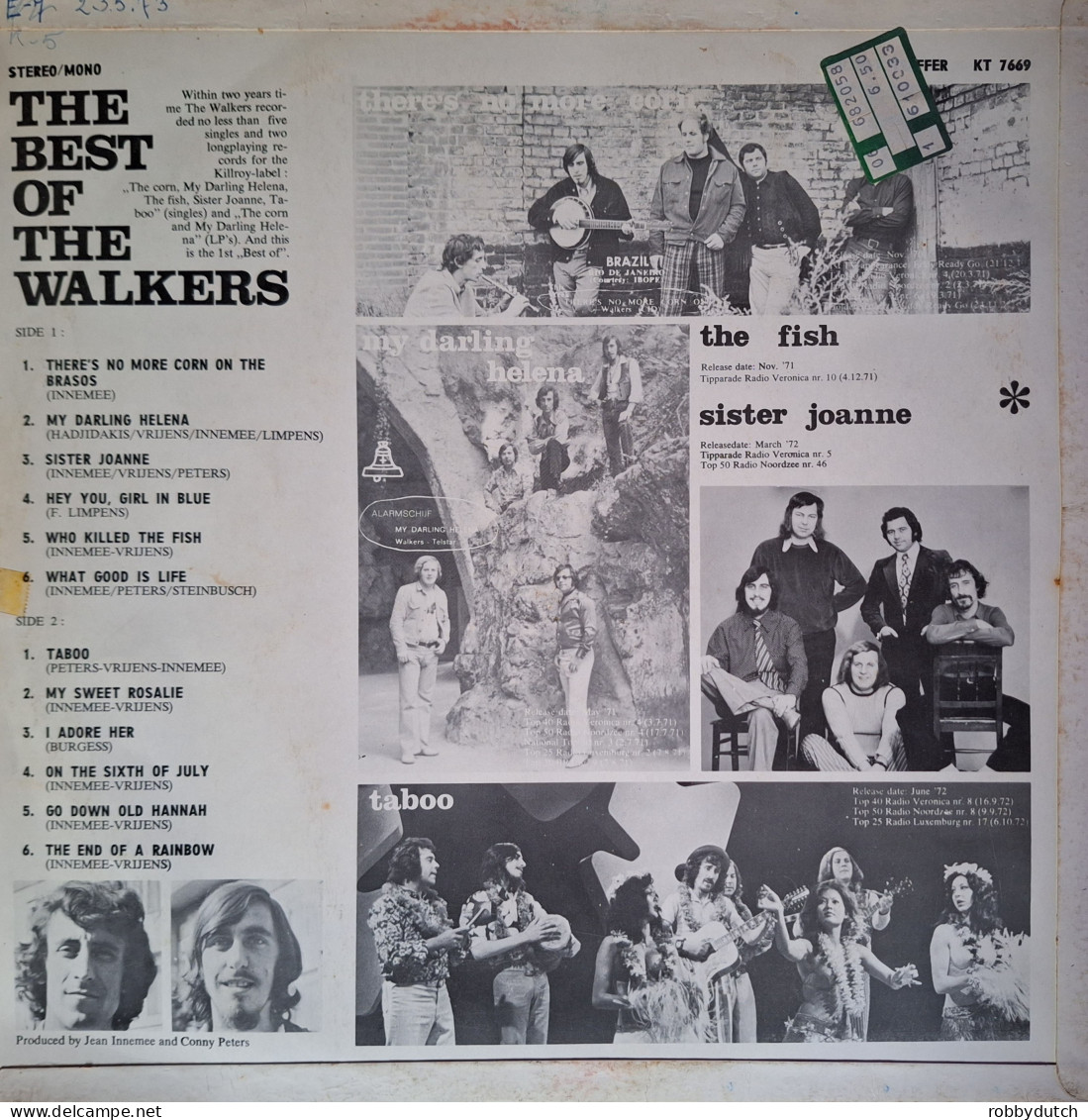 * LP *  THE WALKERS - BEST OF (Holland 1972) - Soul - R&B