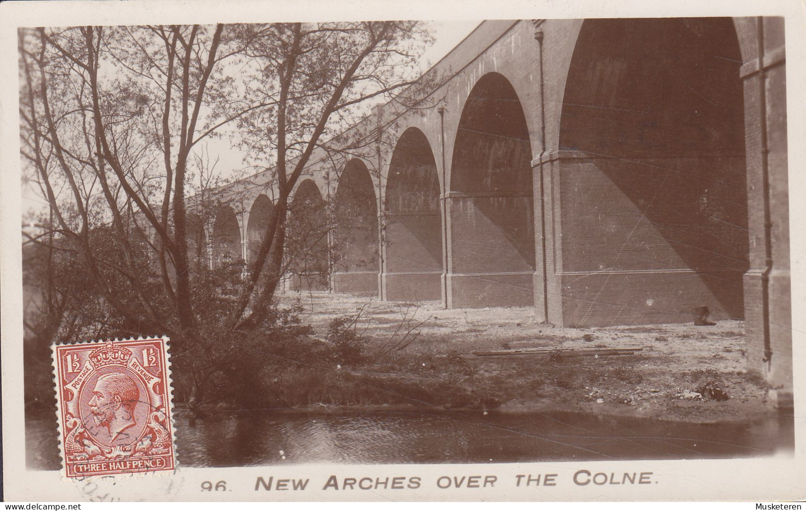 United Kingdom PPC Maximum Frontside Franked New Arches Over The Colne WATFORD 1925 Echte Real Photo (2 Scans) - Hertfordshire