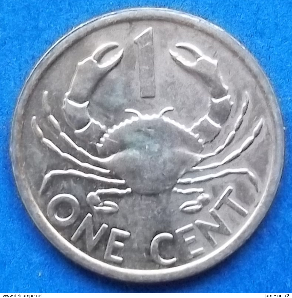 SEYCHELLES - 1 Cent 2014 "Mud Crab" KM# 46.3 Republic (1976) - Edelweiss Coins - Seychelles