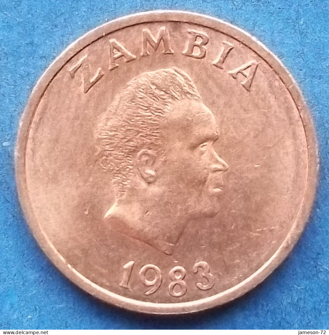 ZAMBIA - 1 Ngwee 1983 "Aardvark" KM# 9a Decimal Coinage (1968-2013) - Edelweiss Coins - Zambie