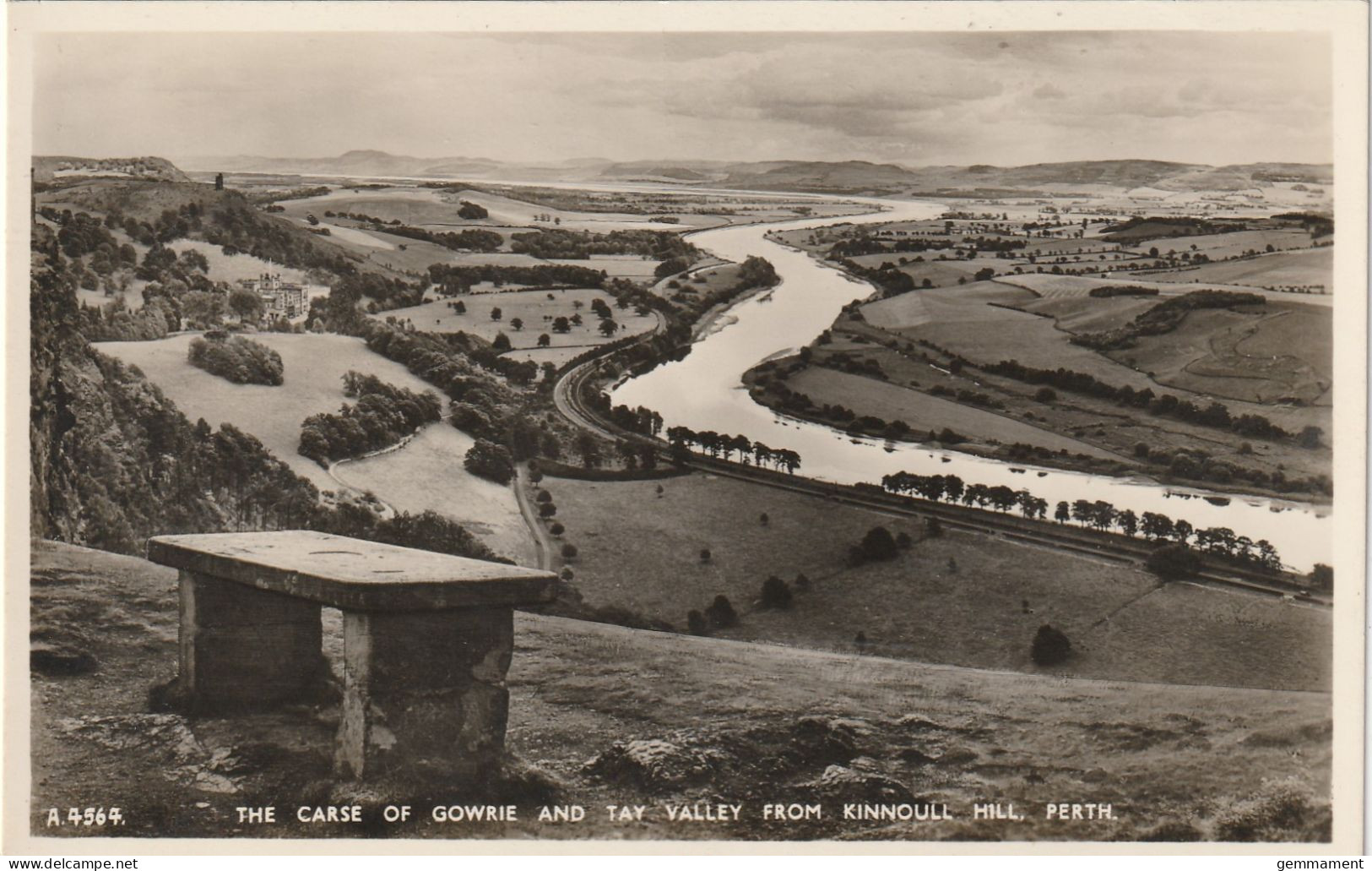 PERTH -THE CARSE OF GOWRIE @ TAY VALLEY FROM KINNOULL HILL - Perthshire