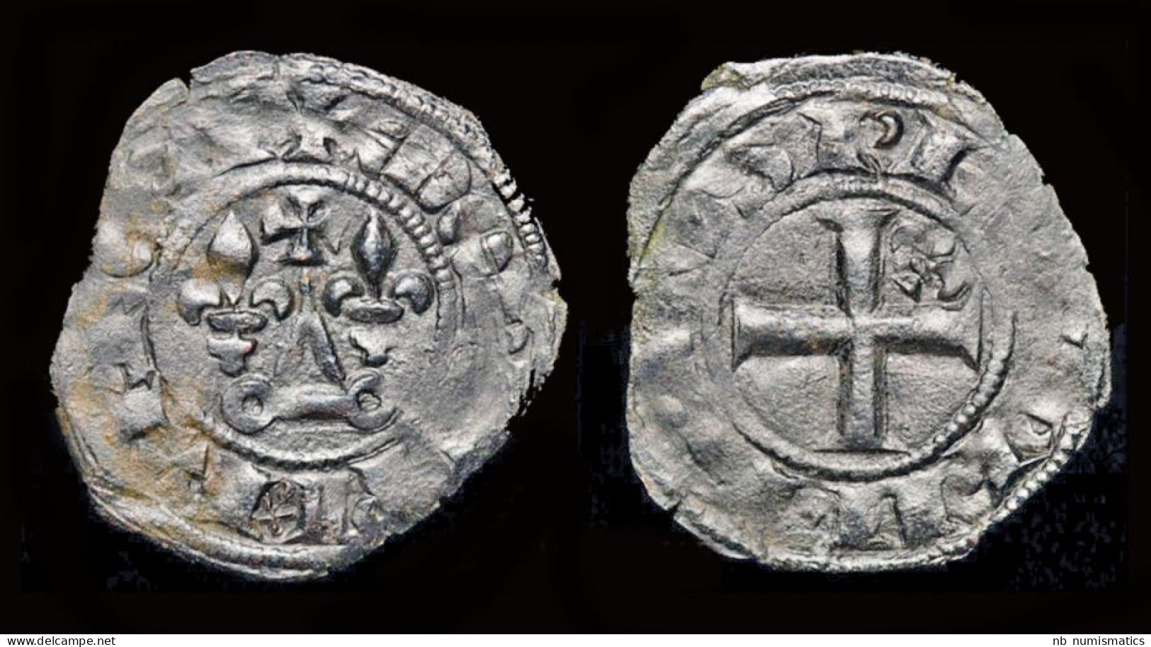 France Philippe IV Le Bel Double Tournois - 1285-1314 Philipp IV Der Schöne